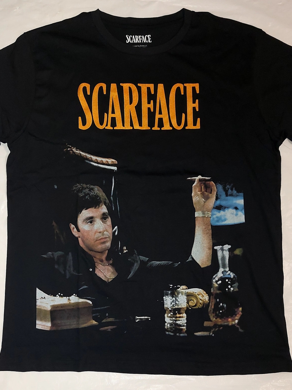 Scarface Tony Montana Men's Black Graphic T-Shirt